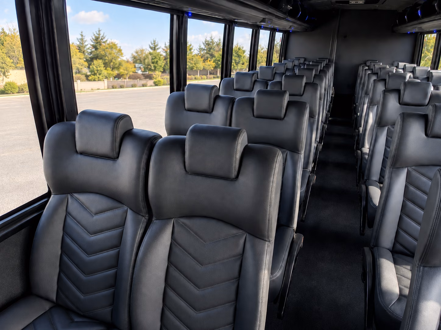 clemson 15 passenger minibus inside