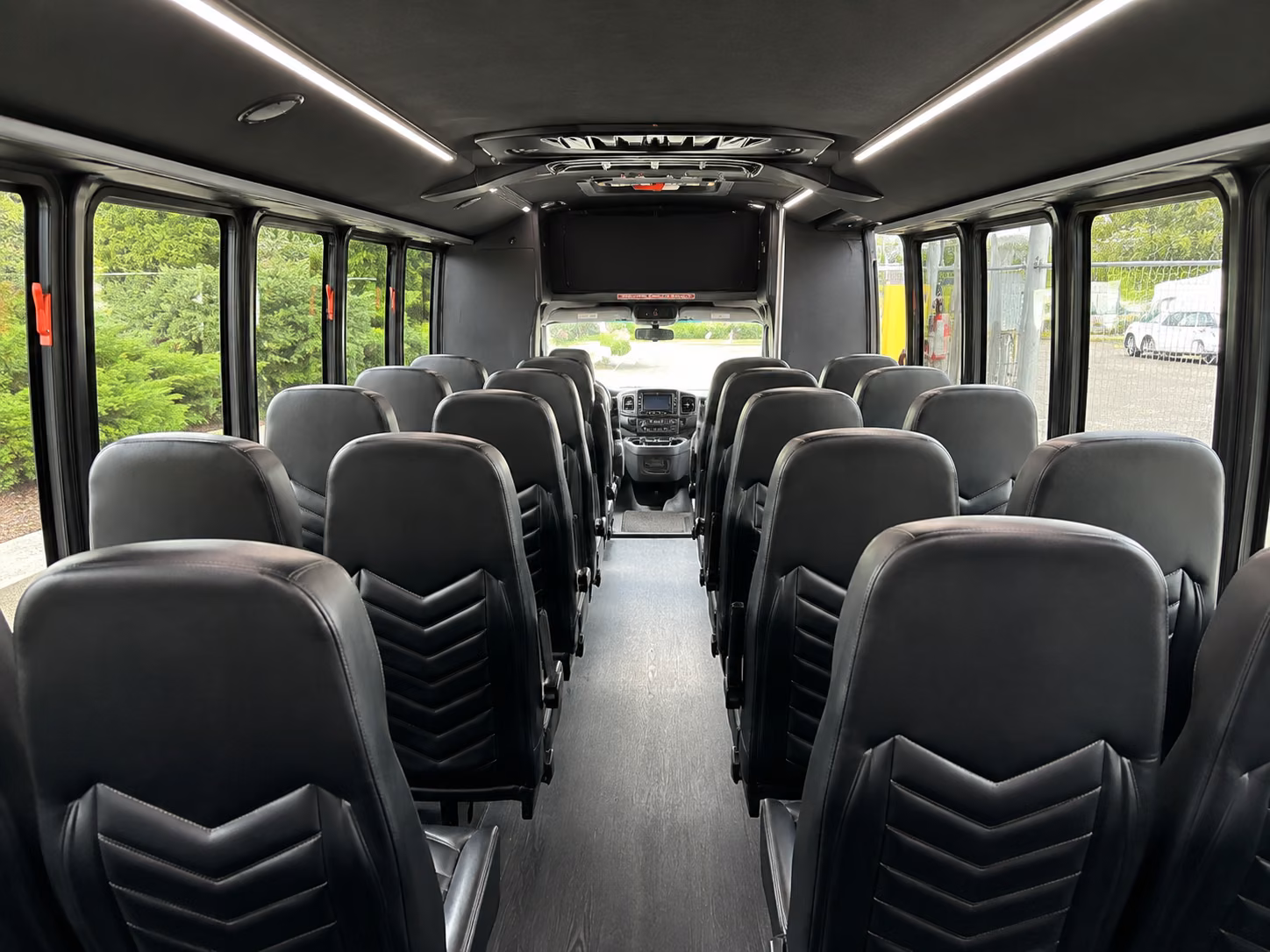 clemson 15 passenger minibus interior
