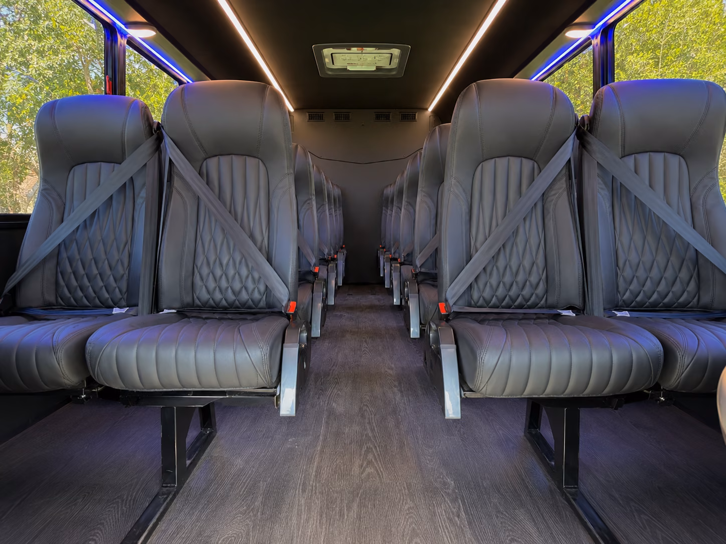clemson 18 passenger minibus inside