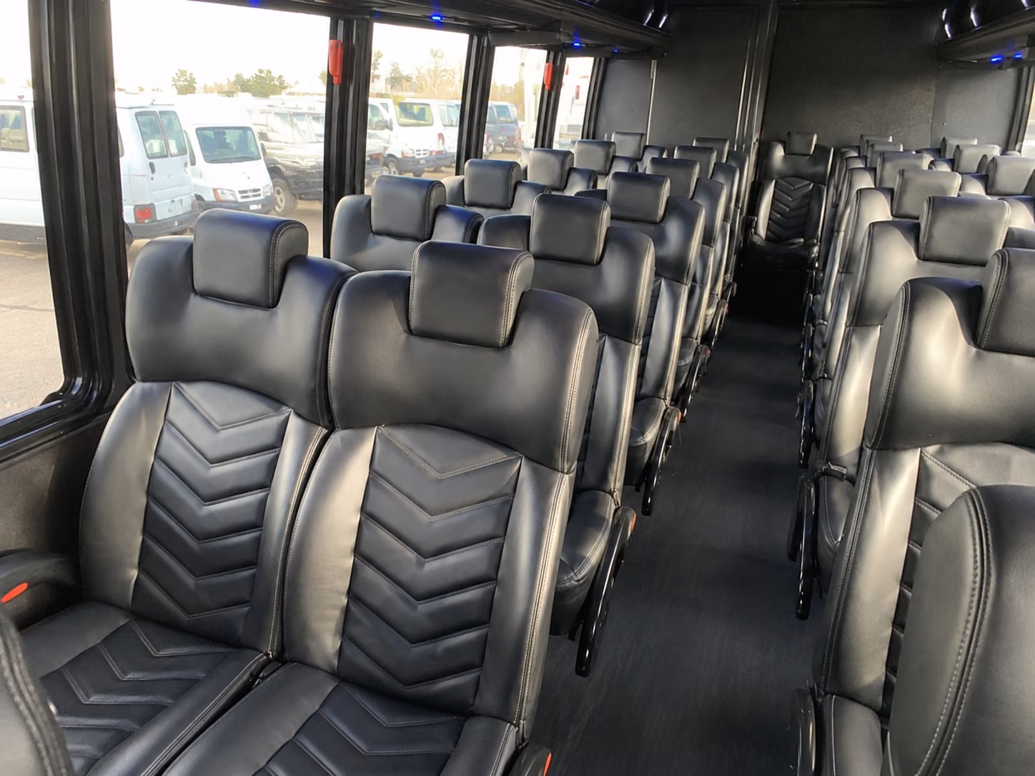 clemson 20 passenger minibus inside