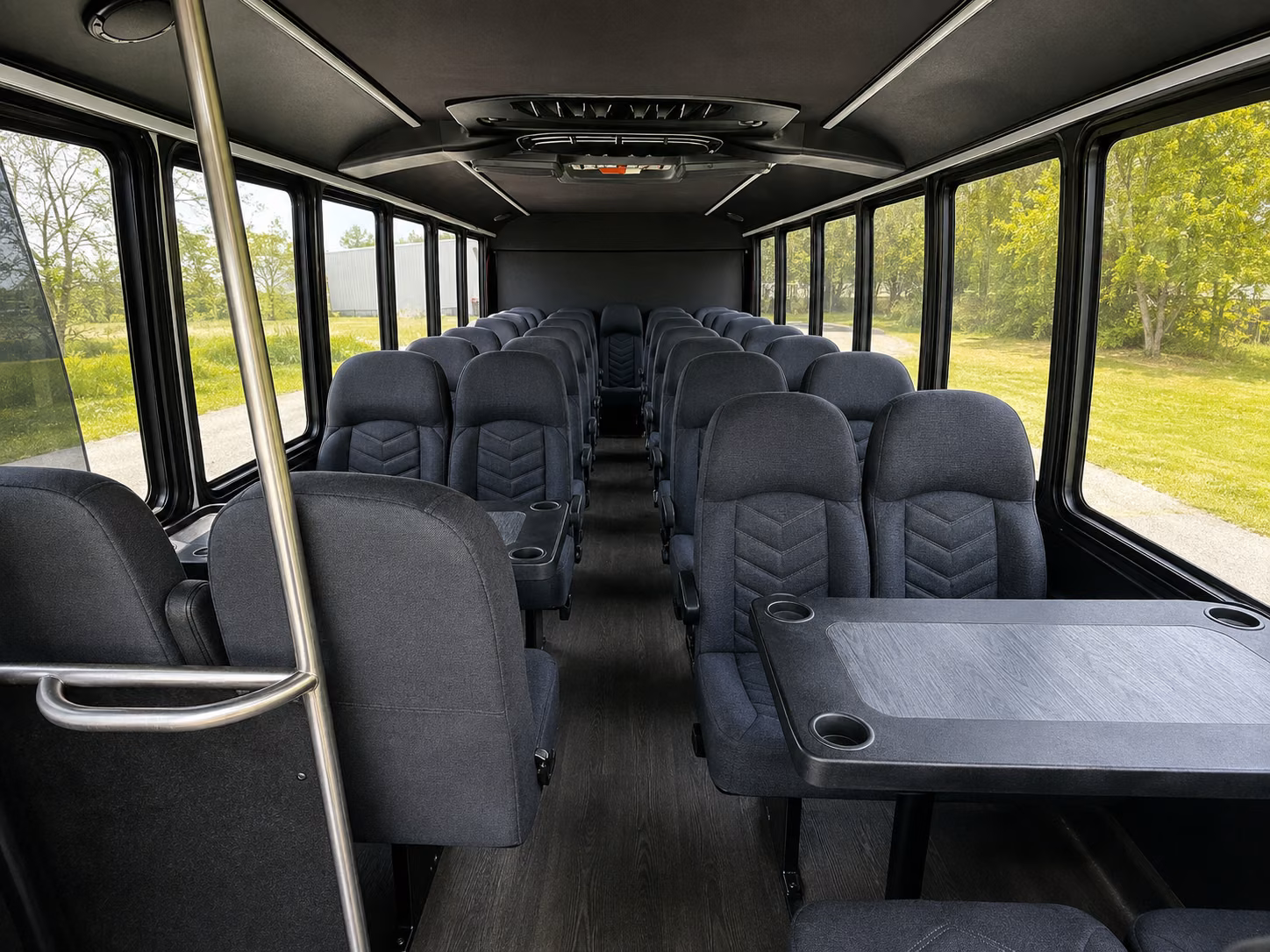 clemson 20 passenger minibus interior