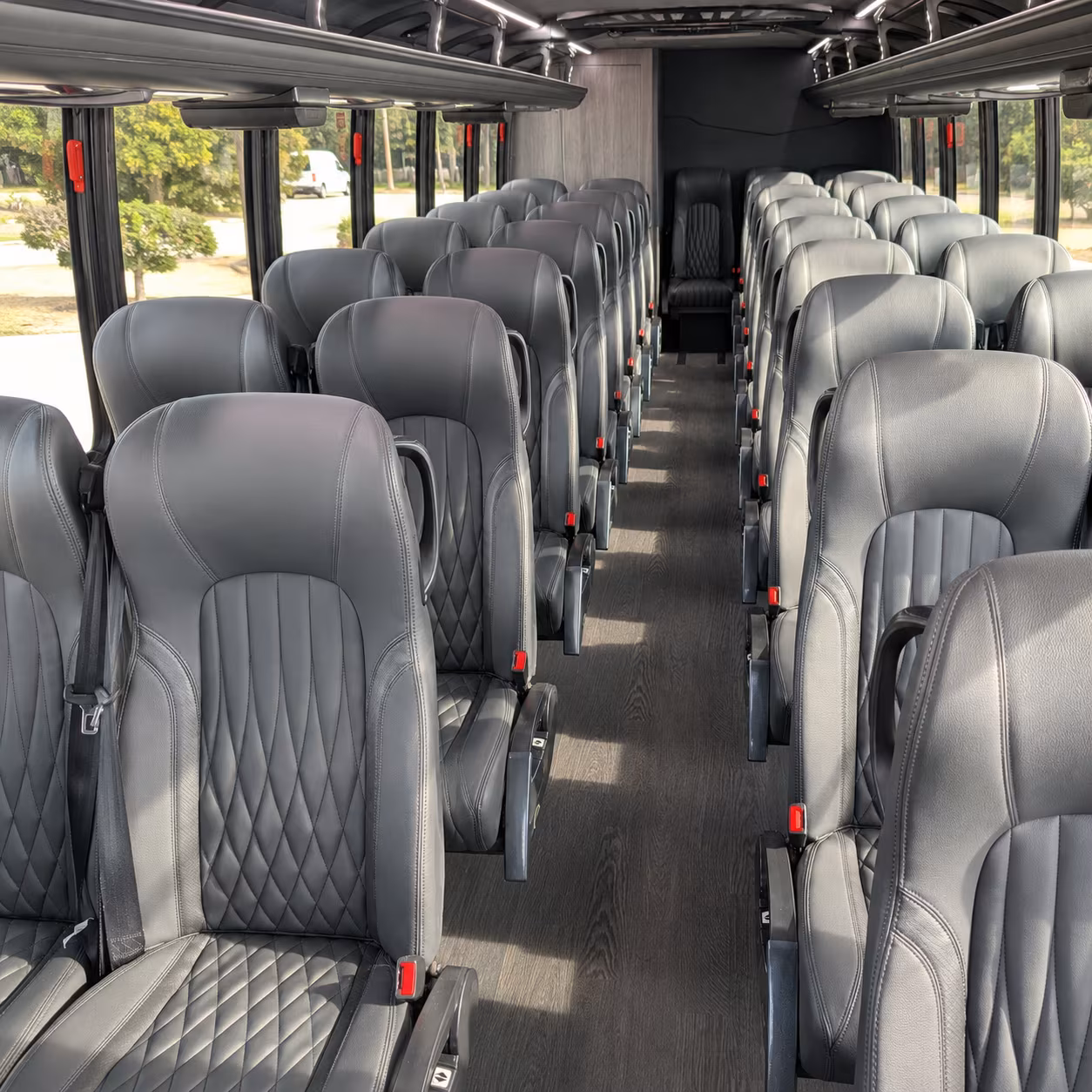 clemson 25 passenger minibus inside