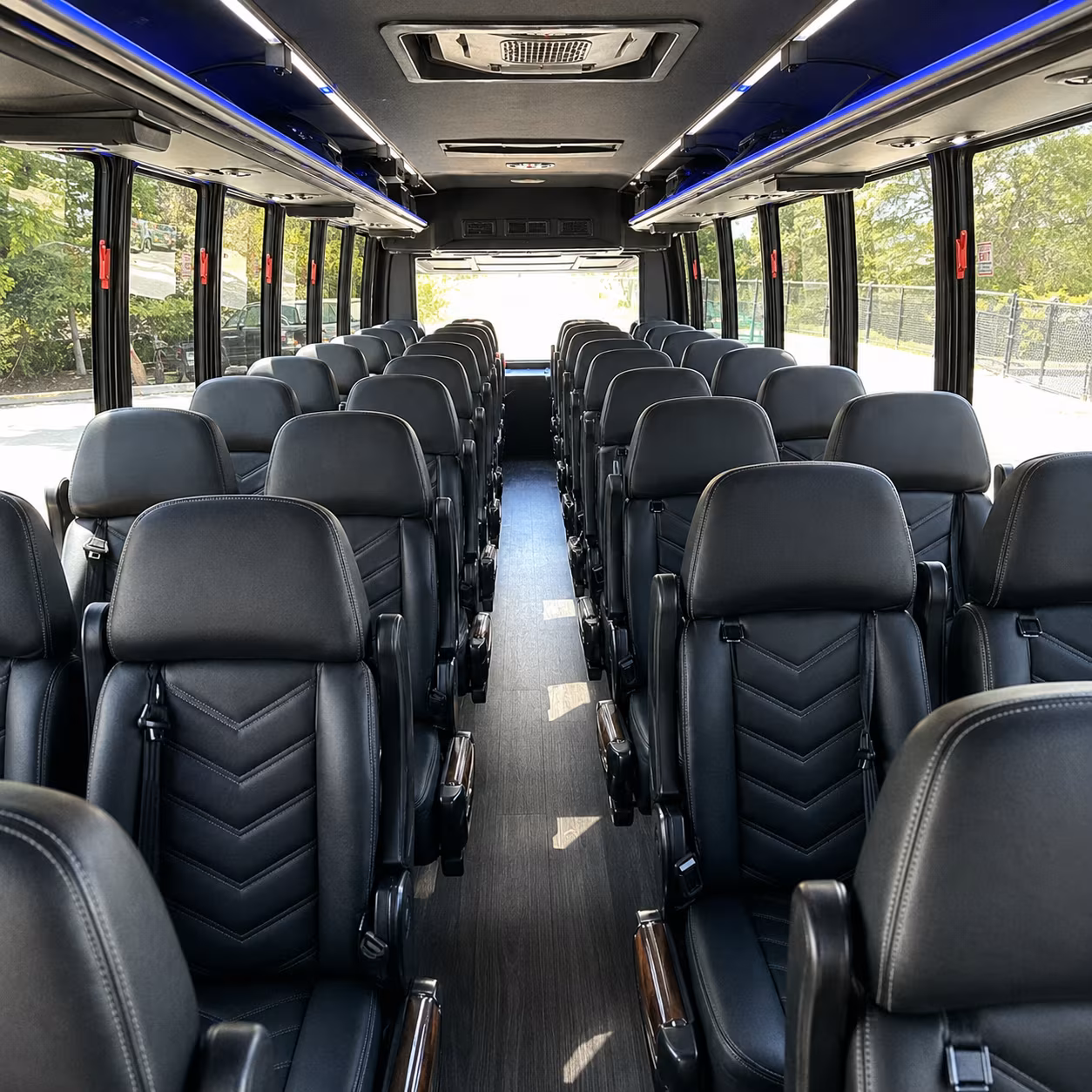 clemson 30 passenger minibus inside