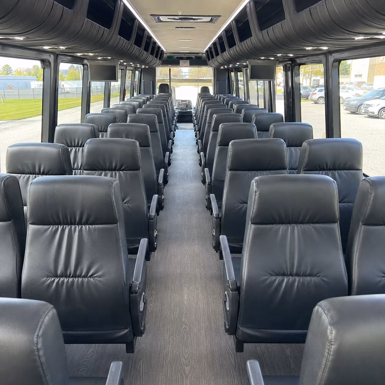 clemson 30 passenger minibus interior