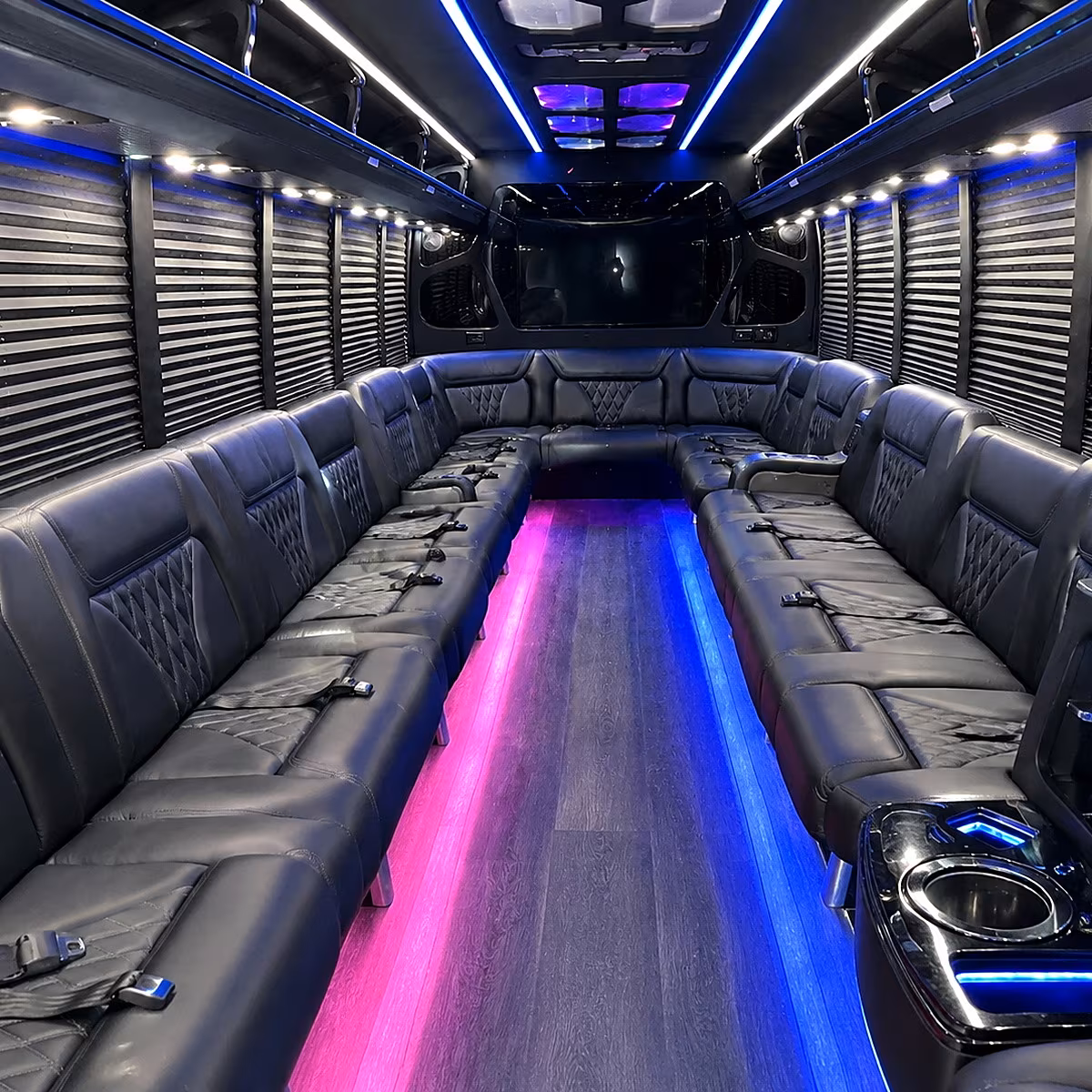 clemson party bus interior