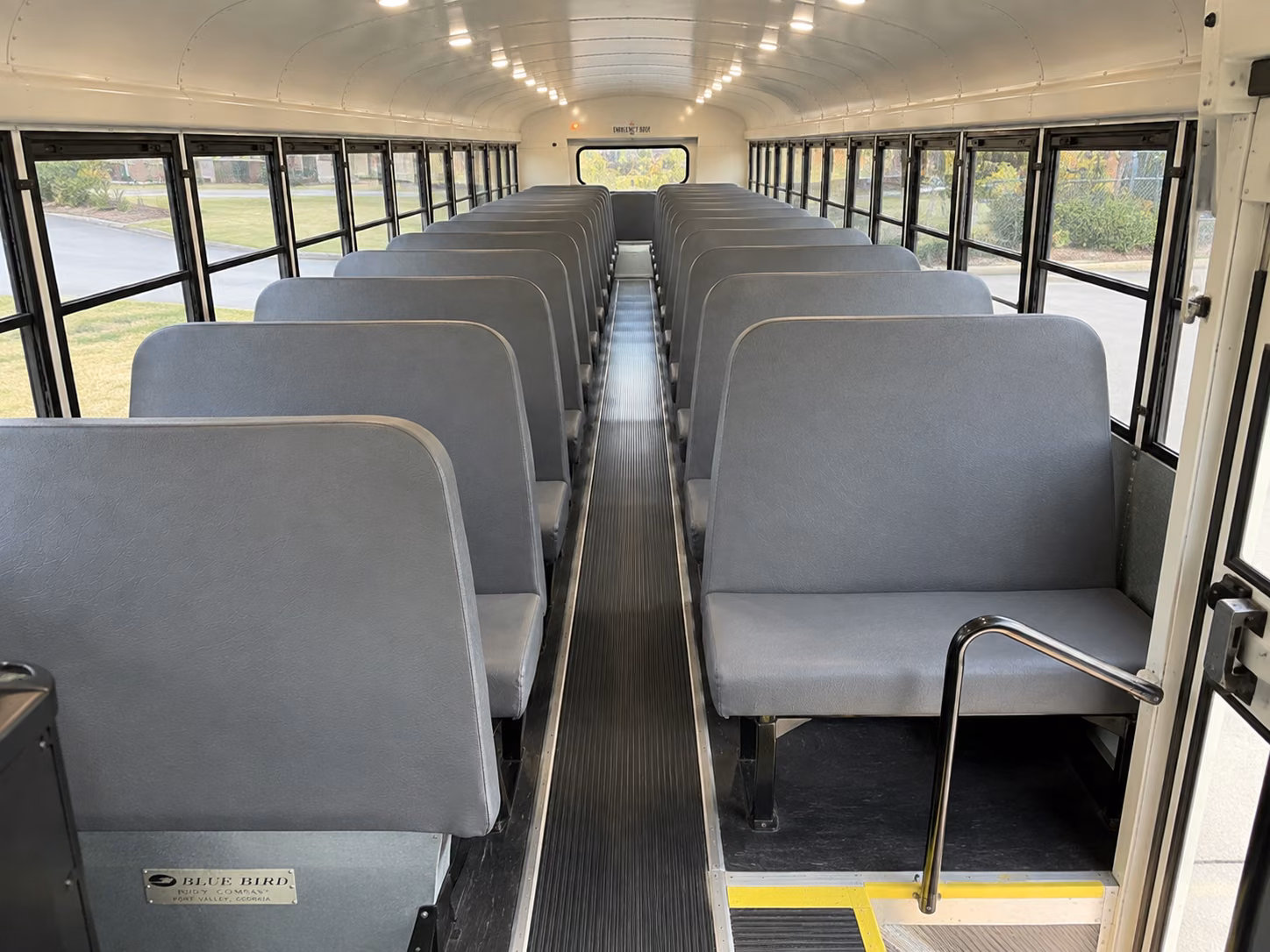 clemson school bus inside