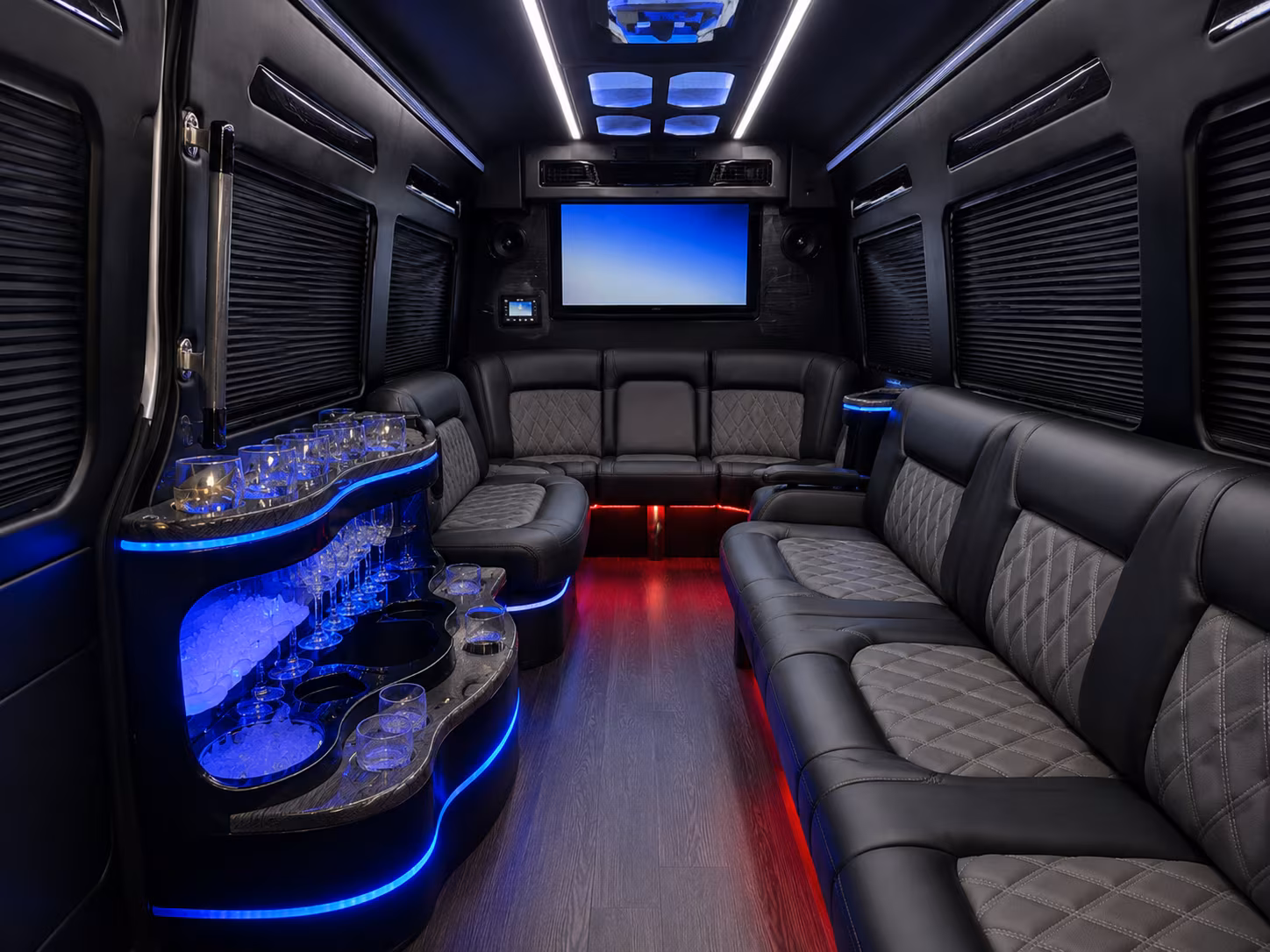 clemson sprinter limousine interior